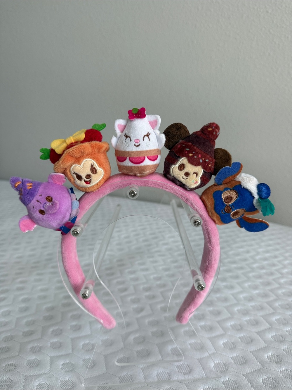 Disney Munchlins Headband with Multi-Colored Plushies